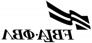 Black and white logo of FBLA-PBL featuring an abstract wing-like design above the organization's initials.